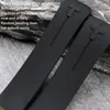 Смотреть полосы, подходящие для Tissot T-Touch T013 T047 21-мм мягкая силиконовая резиновая полоса Black Orange Sport Водонепроницаемый ремешок T091 T013420A Инструменты 230616