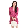 Women's Tracksuits Fashion Casual Blazer Women Business Suits 2 Piece Shorts And Jacket Set Ladies Work Female Office Uniform Style