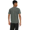 Lu Fitness Set Men's Casual Basketball T-shirt Quick-Dry Short Sleeve Breathable High Elastic Sports Top 5XL Outdoor Running and Fitness Clothing Tennis Short T-shirt