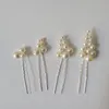 Hair Clips SLBRIDAL Handmade Trendy Wired Simulated Pearls Bridal Comb Pins Stickers Set Wedding Accessories Women Jewelry