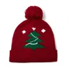 Berets Creative Santa Kint Hat Дети рождественская елка Классическая цветовая шерсть на год праздничный праздничный мальчик