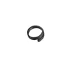 Anello avvolgente con design rotondo in acciaio inossidabile, anello inciso personalizzato, gioielli minimalisti placcati in oro per le donne, accessorio con fascino geometrico