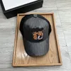 2023 Дизайнеры Мужские бейсболки Tiger Head Hats пчела змея вышитая кость мужчины женщины Cacquette Sun Hat Gorras Sports Mesh Cap 88