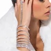 Cadena Stonefans, pulseras de cadena de dedo de cristal multicapa para mujer, brazalete elástico, pulsera de brazo superior, regalo de joyería de boda 230616