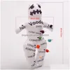 Kostymtillbehör Autentisk voodoo docka med 7 färg SKL -stift Karma Keepers Mascot Orleans Toys For Adts Fast Transport Drop Delive DHD4V