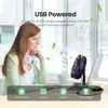 Elektriska fläktar Gaiatop Desk Portable USB justerbar hastighetsjustering Tyst lämplig för hemdeskontor