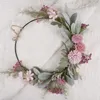 Decorative Flowers Beautiful Artificial Garland Simulated Wreath Realistic Wall Door Hanging Faux Flower Scene Layout