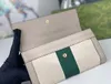 Carteira de designer de luxo Ophidia cion bolsas masculinas femininas titular do cartão de crédito fashion marmont letras duplas bolsa de embreagem longa carteiras clássicas de alta qualidade