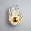 Wall Lamps Postmodern Resin Light Bedroom Bedside Lamp Creative Marble Furniture Showroom Window Sconces For Home Lighting