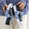 Graffiti Leinwand Sneakers2023 Mode Korea Stil Cartoon Druck Weibliche Turnschuhe Casual Studenten Täglichen Tragen Frauen Schuhe