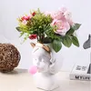 Wazony ozdobne wazon urocze soczyste rośliny kwiatowe kreatywne ozdoby sztuki doniczkowej postacie