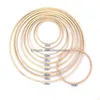 Craft Tools Diy Sewing Tool Round Wooden Embroidery Hoops Set Bamboo Circle Cross Hoop Stitch Accessories Drop Delivery Home Garden Dhqvb