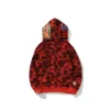 A Bathing A Ape Color Camo Tiger Shark head joint Full Zip Double Hoodie