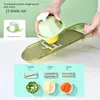 1 Set MultifunctionAlmandolin Slicer, кухонный овощной слайлер Dicer Cootter, регулируемая морковь и чесночная вертолет с контейнером