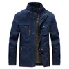 Men's Jackets 2023 High Quality Military Jacket Men Brand Cotton Spring Cargo Multi-pocket And Coats Male Size M-3XL