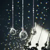 Décorations de jardin attrape-soleil fausse boule de cristal pendentif suspendu décoratif aile d'ange décoration de voiture ornement avec approvisionnement en corde