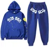 Felpa con cappuccio Sp5der Tute da uomo 555555 Felpa con cappuccio Donna Tuta Spider Web Stampa Tuta sportiva Pantaloni e abbigliamento sportivo y2k Streetwear Young Thug Pullover Sets 3 1VGR