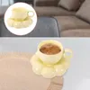 Akşam yemeği setleri ayçiçeği fincan tabağı seramik kahve fincanı dekoratif kupa ev ev içecek seramikleri kişiselleştirilmiş ofis narin süt