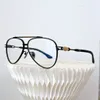 Szklanki optyczne Chrome męskie okulary przeciwsłoneczne Ultralight Titanium Frame Heavy Metal Rock Punk Style Style Mirror Rainving Technologia Low Key