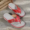 Slippers Women 2023 Summer Wedges Clip Toe Sandals Outdoor Slippers Casual Ladies Beach Shoes Metal Button Flip Flops Slides Footwear T230617