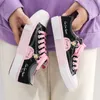 Graffiti Leinwand Sneakers2023 Mode Korea Stil Cartoon Druck Weibliche Turnschuhe Casual Studenten Täglichen Tragen Frauen Schuhe