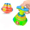 Spinning Top 1Pcs Glutinous Gyroscope Bagged Round Luminous Toy Light Music Rotating Gyro Random Color 230616