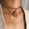 Ketten 2023 Collares Staaten Grenzüberschreitende Imitation Perlenschmuck Mode Persönlichkeit Jakobsmuscheln Sautoir Joker Mehrschichtige Kettenhalskette