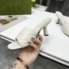 Nuevas zapatillas de piel de vaca de diseñador de lujo, sandalias de tacón alto para mujer, diseño de marca, zapatillas de tacón elegantes y delgadas, sandalias 35-42