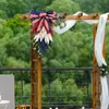 Fleurs décoratives USA jour de l'indépendance guirlande commémorative pendentifs guirlande patriotique ornements décor à la maison pour mur porte jardin