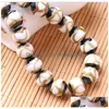 Handgemaakte Lampwork Ronde Kralen Voor Armband Ketting Maken 12Mm 14Mm 16Mm 20Mm Gold Sands Stone Vintage Glass Bead China Sale Drop D Dhylt