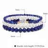 Ensembles de bracelets de perles de pierre de perle naturelle de brin avec 3 couches de bracelets de corde de perles de Turquoise de coquille d'oeil de tigre pour des cadeaux de voyage