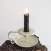 128pcs new European Style Black gold white Metal Candle Holder Iron Spell Stick Holder Light Dinner For Home Restaurant