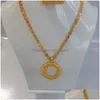 Бретельские серьги Ожерелье 24K Золотой цвет Дубай Нигерия Франция Серьга Цвета