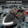 ElectricRC Boats V020 Sonar Smart 40 Points GPS Auto Return RC BAIT BOAT 2KG LOADING 500M مع مصابيح ليلية لمكتشف الأسماك 230616