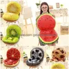 Cushion/Decorative Pillow Fruit Patio Chair Office Seat Pads Tie On Pad Home Decor Round /Decorative Drop Delivery Garden Textiles Dhznh