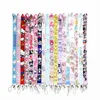 المصمم Kawaii Cinnamoroll My Melody Kuromi Cat Lanyard for keychain Card Cover Cover Pass Gym Mobile Phone USB Badge Holder key Ring Reck Occessories