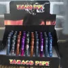 Yeni Metal Boru Sigara Sigara Bir Hitter Yarasaları Bitki Alüminyum Sulu Snuff Snatter Tutucu Aksesuarları Tabacco El Boruları 100 PCS/LOT