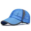 Snapbacks Sommer Full Mesh Baseball Hut Schnell Trocknende Visier Kappe Leichter Sonnenschutz Outdoor Sport Laufen Schirmmützen Männer Frauen 230615