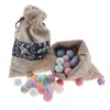 ألعاب أسنان الطفل 500pcs 12 ملم سيليكون جولة جولة حبات الطفل Teether Pacifiers لسلع الأطفال Baby Beads Beads Beads BPA Free 230616