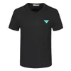 Mens Lettre Imprimer T-shirts de luxe Noir Fashion Designer vêtements en coton Été de haute qualité Top à manches courtes Taille