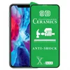 واقي الشاشة لـ iPhone 15 Pro Max 14 Plus 13 Mini 12 11 XS XR X 8 7 SE 9D Ceramics Film Clear Emplosion Curved HD Proof Guard Shield Full Cover Cover