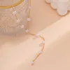 Brins chaîne de perles de perles avec long collier de glands pour les femmes breloques à la mode Simple tour de cou perlé 2023 accessoires de bijoux de mode 230613