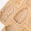 Backformen aus Holz, Keksform, Lebkuchenpresse, 3D-Kuchenprägung, Rosenblume, Bäckerei-Gadgets 230616