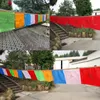 Banner Flags Religious Tibetan Buddhist Supplies Colour Print Prayer Flag Artificial Silk Tibet Lung Ta Scriptures Streamer 230616
