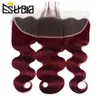 Fryzury włosy czerwona fala ciała 134 koronkowe przednie zamykanie Brazylijskie ucho Remy do 100 ludzkiej ręki związany Estrella 230617