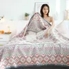 Blankets Throw Blanket Decorative Bed Sofa Blankets Summer Cotton Gauze Double Blanket Quilts Sheet Bedspread Blanket R230617