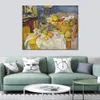 Impressionniste Toile Art Nature Morte avec Panier Paul Cézanne Peinture Reproduction Peint À La Main Oeuvre pour Club Bar Décoration Murale