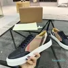 2023-Designer Sıradan Ayakkabı Klasik Ekose Eğitmenler Berry Stripes Gerçek Deri Ayakkabı Moda Eğitmeni Erkek Kadın Burun Renkli Bar Sabaharları Yüksek Kalite