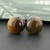 Brinco de design simples com várias pedras preciosas naturais curativas pingente oval brinco de joia para mulheres