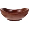 Bowls Salad Serving Bowl Fruit Kitchen Counter Jujube Wood 20X19X7.5CM Wooden Large